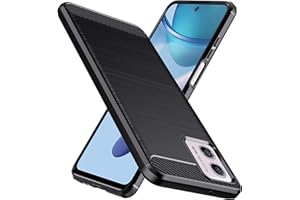 Natbok Etui na Moto G53, klasy wojskowej, odporne na wstrząsy etui Moto G53, [tekstura włókna węglowego] miękkie, elastyczne TPU cienkie, odporne na zarysowania etui ochronne do Moto G53, czarne