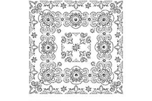 Western Ranch Bandana Halstuch Nikkituch Kopftuch Baumwolle Paisley XL 70 x 70 cm