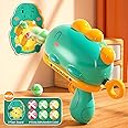 Cots and Cuddles Dino Gun Dart Target Shooting Indoor/Outdoor Board Game with 6 Sticky Balls for Kids Age 3+ (Sea Green)