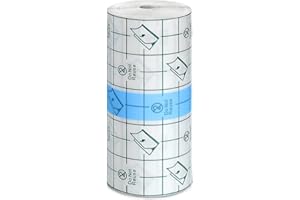 HUDDU Pansement Transparent Imperméable 15cm x 10m Plâtre Imperméable, Pansement Extensible En Plâtre De Fixateur Médical, Film De Pansement Compresse De Plaie