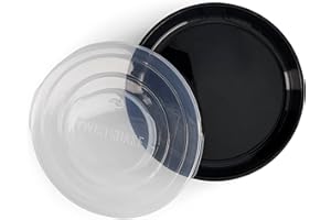 Twistshake Assiette – Vaisselle pour Bébé avec Couvercle Hermétique – Plateau de Sevrage Sans BPA – Accessoire d’Alimentation – Plaque d’Apprentissage pour Enfants – Noir