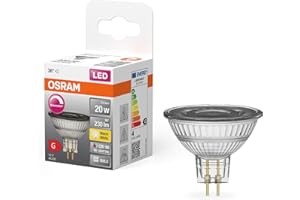 Osram Superstar Reflektorlampe für GU5.3-Sockel, klares Glas,Warmweiß (2700K), 230 Lumen, Ersatz für herkömmliche 20W-Leuchtmittel, dimmbar, 1-er Pack