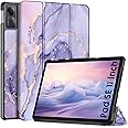 Robustrion Cover for Redmi Pad SE 11 inch Cover Case, Trifold Flip Stand Cover Case for Redmi Pad SE 11 inch Tablet [Auto Sleep/Wake Support] - Marble Lilac