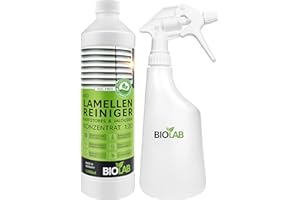 ‎BIOLAB BIOLAB Bio Lamellen Reiniger Konzentrat 1:20 (1 Liter plus Sprühflasche) Jalousien & Raffstore Reiniger - Lamellenreiniger & Jalousienreiniger