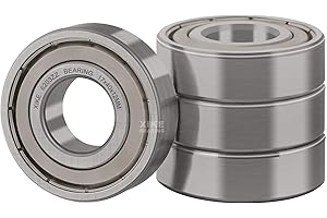 XiKe 4 Stück 6203ZZ Kugellager Abgedichtet 17x40x12mm Chromstahl und Vorgeschmiert, 6203-2Z Rillenkugellager mit Metall-Doppeldichtungen.