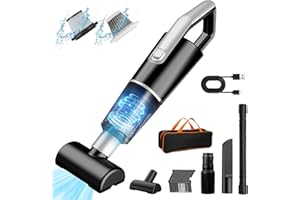 ProChosen Aspirateur Voiture, 9000Pa Aspirateur Sans Fil Aspirateur à Main Puissant 120W, Multifonctionnel Aspirateur Voiture Puissant Aspirateur de Table avec 3 Filtre HEPA pour Maison Voiture Bureau