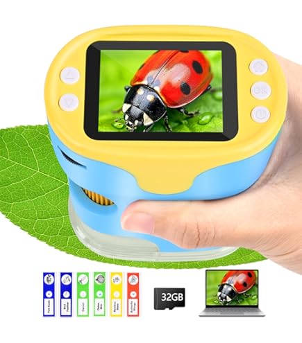 Leipan 2-in-1 Digitales Mikroskop Für Kinder - 1000x Vergrößerung Mit Ständer