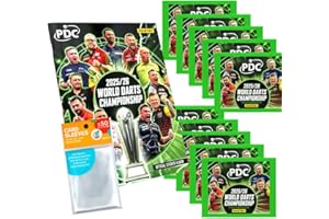 COLLECT-IT.DE MY HOME OF CARDS + TOYS Bundle with Darts PDC World Championship Sticker 2026-1 Album + 10 Bags + Exclusive Collect-It Cases