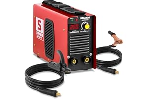 STAMOS WELDING GROUP Stamos Germany Soldador Inverter Soldadora Equipo de Soldadura Electrodo MMA S-MMA-200PI.2 (200 A, IGBT, Hot Start, Pantalla LED, incl. accesorios)