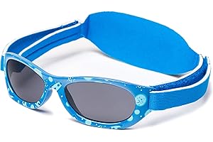 Kiddus Gafas de Sol Bebe 0-24 meses. Protección UV400. Gafas niña 1-2 años. Gafa sol niño 12 meses. Correa ajustable.