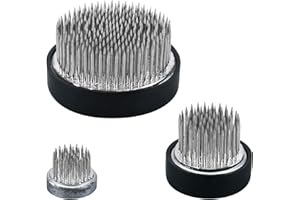 WANDIC 3 soportes de flores para flores redondos, base de arreglo de flores, rana con aguja de acero inoxidable para arreglos florales, decoración del hogar y la oficina