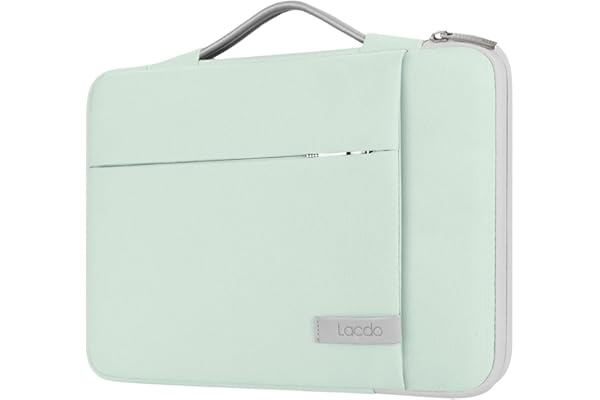 Lacdo 360° Protection Housse Ordinateur Portable pour 13" New MacBook Air M5 A3449 2026, M4 A3240 2025/M3 A3113/M2 A2681/M1 A2337, 13" MacBook Neo A18 Pro A3404 2026, 13" iPad Pro/Air M4, Vert