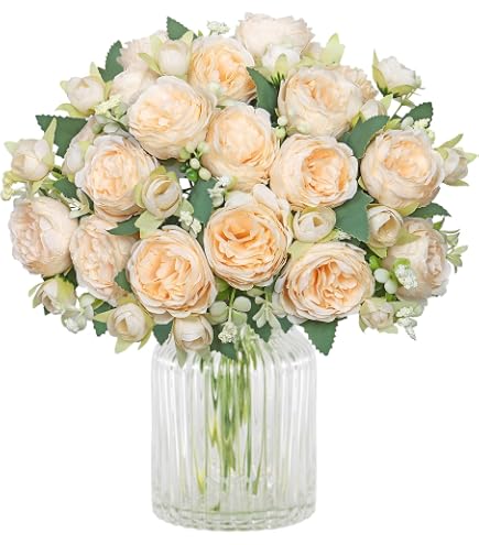 Rose Viola Del Pensiero Artificiali, Tonalità Viola Chiaro, Bouquet Misto Con Ortensie E Foglie Di Eucalipto, Lunghezza 35 Cm, Fiori Finti In Seta E Plastica