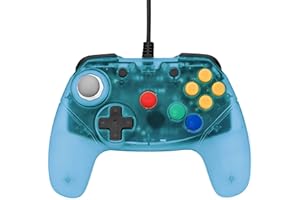Retro Fighters Next Gen N64 Brawler64 Wired Gamepad - Blue - Nintendo 64