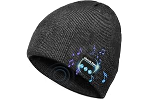 VICTOPER Gifts for Men Bluetooth Beanie Hat with Light 2022 Upgraded V5.0 Bluetooth Hat with Torch Built in for Winter Running Wireless Music Beanie USB Rechargeable Gifts Stocking Fillers for Men