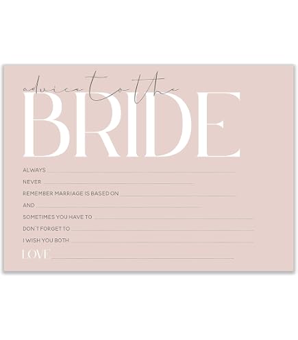 Addio al nubilato accessori per addio al nubilato di ricordo con la sposa biglietti per indovinare Boho Design BMB10