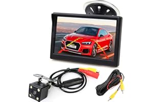 XINYIDA 12V-24V 5 pollici HD LCD Monitor Auto Parcheggio Sistema w/4LEDs Visione Notturna Reverse Rear View Impermeabile Retromarcia Telecamera di Backup