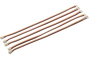 SEENGREAT Grove Universal 4-Pin HY2.0mm Buckled 25cm Jumper Wires (5 PCs Pack), Colorful Terminal Cable