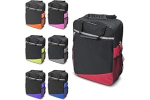 LIFE WITH DIGNITY Biscay Sac De Mobilité - Rouge | Accessoires pour fauteuil roulant et scooter de mobilité Sac pour fauteuil roulant et scooter de mobilité Paniers et sacs pour fauteuil roulant et scooter de mobilité