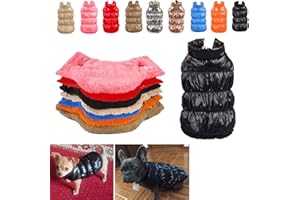 Komate Manteau d'hiver Imperméable pour Chien Chats Doudoune pour Chien Rembourré Matelassé Manteau Chien Neige Gilet Veste Chaude Chiot Vêtements pour Petit Moyen Grands Chiens (S, Noir)