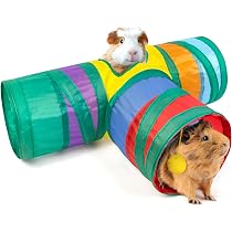 Lot De 2 Hamacs Et Tunnels Lavables Pour Furets, Rats, Cochons D'Inde - Accessoire Doux Et Coloré