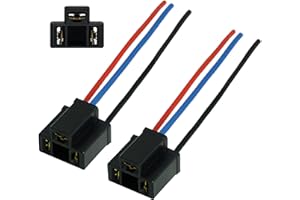 L & P CAR DESIGN Lot de 2 Prise Phare H4 Ampoule Voiture Prise de Phare H4 Douille Ampoule H4 Prise Phare Voiture Connecteur pour H4 Ampoules Voiture Adaptateur femelle Prise H4 HB2 9003 P43t L&P B583-1-2
