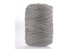 BORGO DE' PAZZI FIRENZE Cordino per borse uncinetto opaco 3mm in polipropilene prodotto in Italia in colori classici e moda (grigio perla)