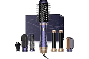‎UMIGA Airstyler Set 6 In 1, Hair Styler Set, Air Styler Mit Rundbürstenföhn, Haarstyler Warmluftbürste, Airflow Lockenstab Automatisch, Volumen Föhnbürste,Für Glätten, Trocknen, Volumen, Locken