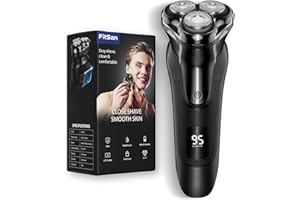 Electric Razor for Men,FitSan Wet & Dry Electric Shaver with PowerCut Blades, Cordless USB Rechargeable Foil Shaver with Pop-up Trimmer and Travel Lock