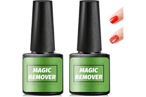 NIMISYRA 2PCS Gel Nail Polish Remover, 10ml Effective Gel Nail Polish Remover, Peel Off In 3-5 Minutes, Professional Easily & Fast Polish Remover without Soaking&Wrapping