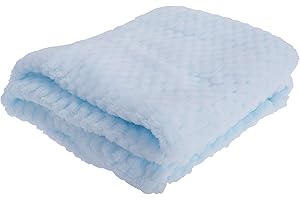 UNIVERSAL TEXTILES Baby Boys/Girls Supersoft Waffle Textured Blanket (75 x 90cm) (Sky Blue)