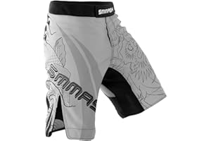 SMMASH Short D'entraînement pour Homme MMA Boxe Sport Gym Fitness Homme Short De Sport