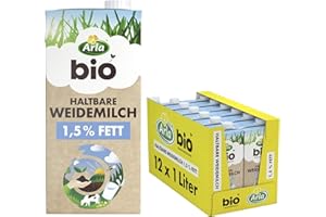 ‎ARLA Arla Organic Durable Pasture Milk 1.5% Fat (12 x 1L)