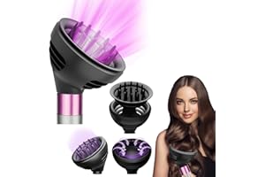 FROGETU Nasadka dyfuzora fal i loków do Dyson Airwrap, kompatybilna z HS01/HS05/HS08, nasadka o nowym wzornictwie i 2 trybach przepływu powietrza dla większej objętości, struktury i definicji w przypadku