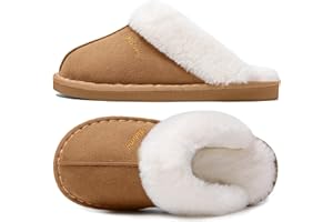 Coswind Chaussons Femme Homme Hiver Chaud Fourrés Antidérapants Confortable Doublure Maison Douce Pantoufles Intérieur/extérieur