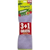 Bayeco - Extra Microfibre Cloths 45 x 38 cm - Pack 3 pcs + 1 Free - XXL - Multipurpose - Super Absorbent - More Cleaning in o