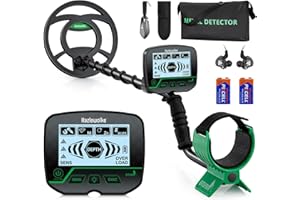 Hazlewolke Metal Detector per Adulti e Bambini, Metal Detector Professionali OrO ad Alta Precisione con Bobina 10" Impermeabile, kit per Metaldetector Per la Spiaggia