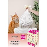 Dali Pet Kedi Kumu Filtresi, Elekli Filtre, Kokusuz &ndash; Kedi Tuvaleti Temizleme Filtresi, Kedi Bakım, Kolay ve Zahmetsiz Temizl