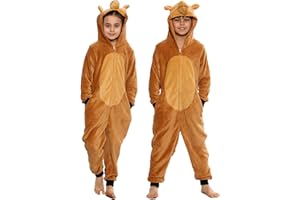 A2Z 4 Kids Zwierzę Onesie Dla Dzieci Unisex Wielbłąd Chłopcy Super Miękki Kostium Dla Dzieci Onesie Piżama Wygodne Dzieci Sukienka Up Kostium Do Kids Prezenty Wiek 2-13 Lat