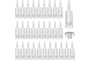 LURICO 30 aghi di ricambio per microneedling, 12 pin micro nano aghi per modello universale compatibilità con Micro Derma Pen Microneedling, per il ripristino della pelle