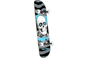 Powell Peralta Factory - Skateboard completo Ripper One Off Silver/LightBlue 19,7 cm