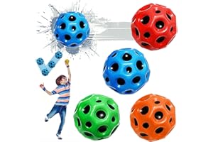 SHENGRUILI 4 Stück Sprünge Gummiball,Astro Jump Ball,Space Ball,Macht Space Bälle Spielzeug,Bounce-Loch-Ball,Space Ball Mini Bouncing Ball Toy,Bounce Ball,Spielzeug Planeten Hüpfbälle für Kinder im Freien