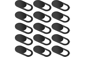 LICQIC 15 Pcs Webcam Cover Slide, Laptop Camera Cover Slide, for Laptop, Desktop, PC, Tablet, Smartphone and More