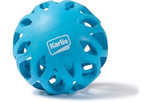 Karlie Balle de Jeu à grilles, Caoutchouc Coco, diamètre : 11 cm, Bleu