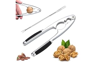 AOMAIGAD Dziadek do orzechów włoskich, dziadek do orzechów, ze stali nierdzewnej, z antypoślizgowym uchwytem, z dziadka do orzechów, do owoców morza, kruków, orzechów, orzechów włoskich i innych noży.