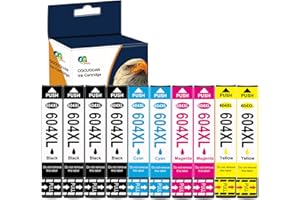 OGOUGUAN 604XL Cartouche d'encre Compatible Epson 604XL 604 XL pour XP-2200 XP-2205 XP-3200 XP-3205 XP-4200 XP-4205 WF-2910 WF-2930 WF-2935 WF-2950 (4× Noir, 2× Cyan, 2× Magenta, 2× Jaune)