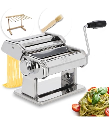 Royal Catering Nudelmaschine Elektrisch – 18 Cm Breite, 1–14 Mm Einstellbar – Für Tagliatelle & Fettuccine