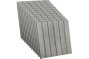 12 stycken självhäftande väggpaneler, 30×30 cm PVC-väggpaneler, akustikpaneler, väggbeklädnad i träoptik för vardagsrum, sovrum, kontor och kök (mörk ek)
