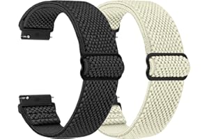 Dafean Tressé Bracelet Montre en Nylon pour 24mm 22mm 20mm 19mm 18mm bracelet Homme et Femme, Boucle Réglable Sangles Sport élastiques Bracelets de Montre de Remplacement