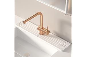 Volminex Tapete para grifo de fregadero de cocina, tapete de secado rápido para fregadero de diatomeas, tapete de secado rápido para grifo de cocina, tapete súper absorbente, bandeja de piedra